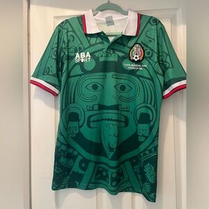 Youth Retro Style 1998 Mexico Soccer Jersey